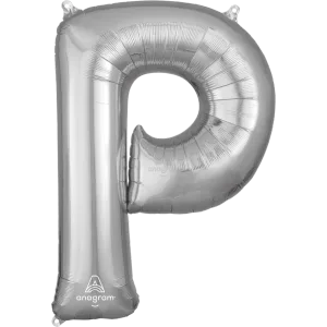 34" LETTER P SILVER