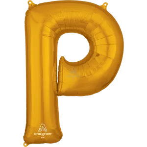 34" LETTER P GOLD