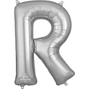 34" LETTER R SILVER