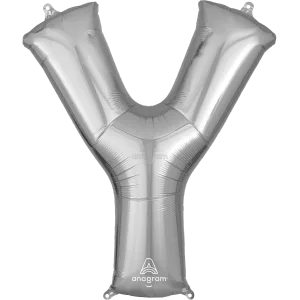 34" LETTER Y SILVER