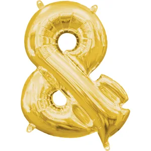 16" SYMBOL & AMPERSAND SIGN GOLD