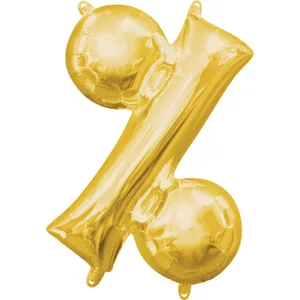 16" SYMBOL % PERCENT SIGN GOLD