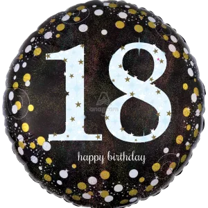 18" SPARKLING BIRTHDAY 18 HOLOGRAPHIC