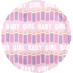 18" PINK BABY GIRL BOTTLE LINE VLP HX