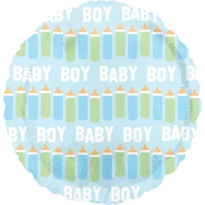 18" BLUE BABY BOY BOTTLE LINE VLP HX