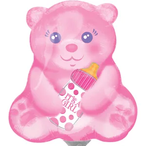 BABY GIRL BEAR WITH BOTTLE MINI SHAPE
