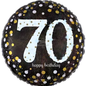 18" SPARKLING BIRTHDAY 70 HOLOGRAPHIC