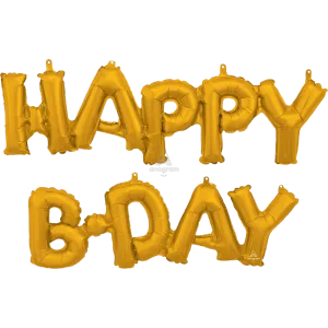 HAPPY BIRTHDAY GOLD PHRASE