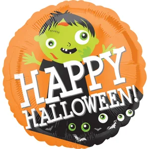 18" HAPPY HALLOWEEN ZOMBIE HX
