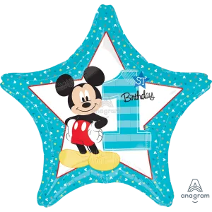 19" MICKEY 1ST BIRTHDAY