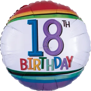 18" RAINBOW BIRTHDAY 18 HX