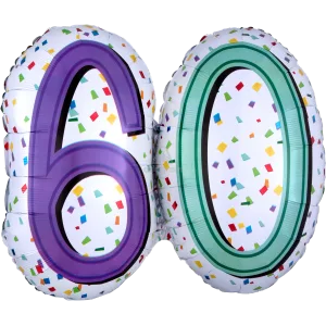 RAINBOW BIRTHDAY 60 SUPER SHAPE
