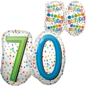 RAINBOW BIRTHDAY 70 SUPER SHAPE