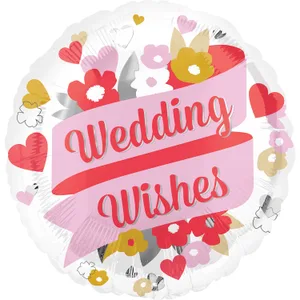 18" WEDDING WISHES FLORAL HX