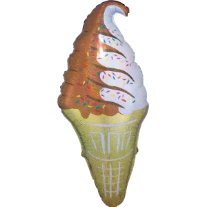 ICE CREAM CONE HOLOGRAPHIC SUPER SHAPE