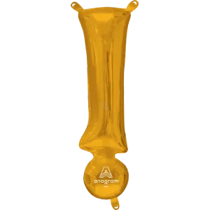 16" SYMBOL ! EXCLAMATION POINT GOLD