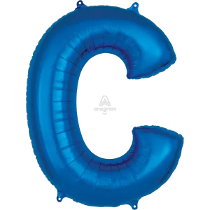 34" LETTER C BLUE