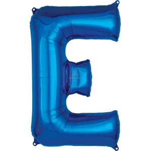 34" LETTER E BLUE