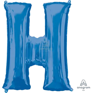34" LETTER H BLUE
