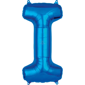 34" LETTER I BLUE