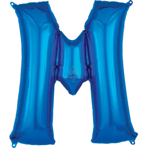 34" LETTER M BLUE