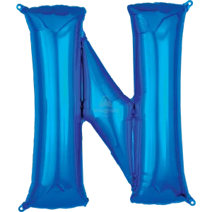 34" LETTER N BLUE