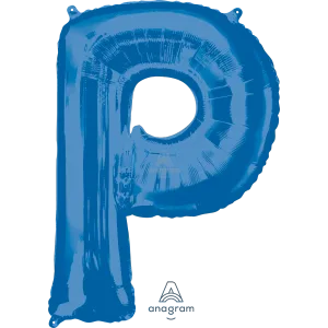 34" LETTER P BLUE
