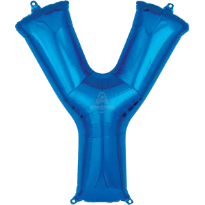 34" LETTER Y BLUE