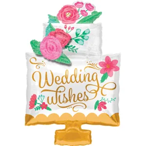 WEDDING WISHES CAKE SUPER SHAPE