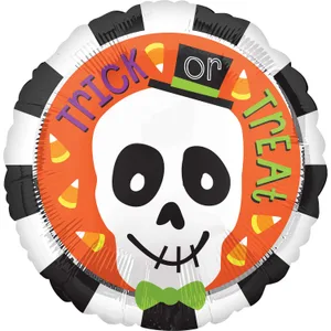 18" TRICK OR TREAT SKULL HX