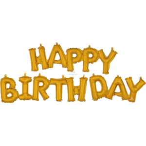 HAPPY BIRTHDAY GOLD PHRASE