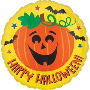 18" HALLOWEEN PUMPKIN & BATS VLP
