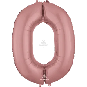 34" NUMBER 0 ROSE GOLD