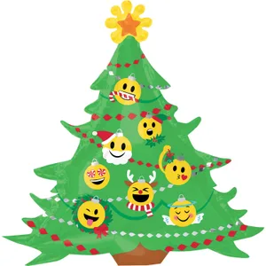 EMOTICON CHRISTMAS TREE SUPER SHAPE