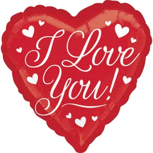 18" I LOVE YOU WHITE HEARTS VLP