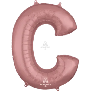 34" LETTER C ROSE GOLD