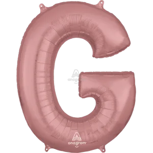 34" LETTER G ROSE GOLD