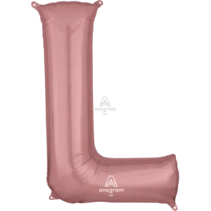 34" LETTER L ROSE GOLD