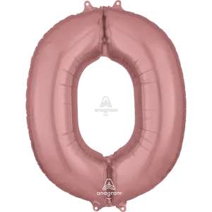 34" LETTER O ROSE GOLD