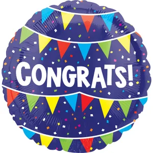 18" CONGRATS BUNTING VLP