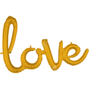 LOVE GOLD SCRIPT PHRASE