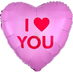 18" I HEART YOU CANDY HEART HX
