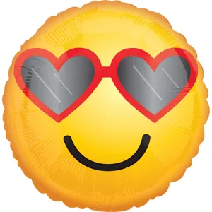18" HEART GLASSES EMOTICON HX