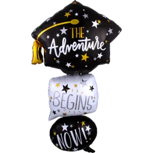 GRAD CAP BUBBLES MULTI-BALLOON