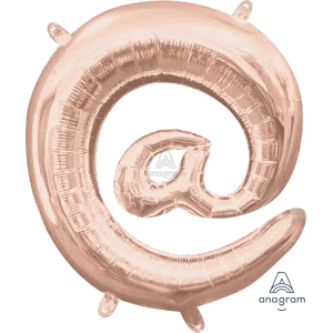 16" SYMBOL @ AT SIGN ROSE GOLD
