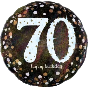 28" SPARKLING BIRTHDAY 70 HOLOGRAPHIC