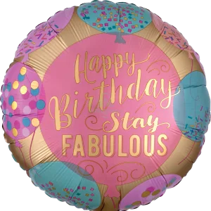 18" BIRTHDAY STAY FABULOUS HX