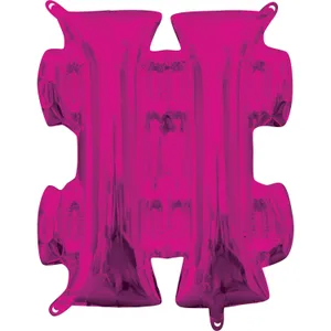 16" SYMBOL # HASHTAG SIGN PINK