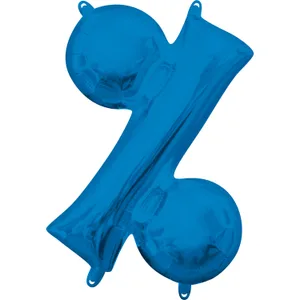 16" SYMBOL % PERCENT SIGN BLUE