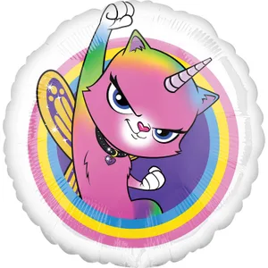 18" RAINBOW BUTTERFLY UNICORN KITTY HX